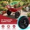 Garden Wheelbarrow 5-Cubic Feet Steel PP Frame 330 lbs Capacity